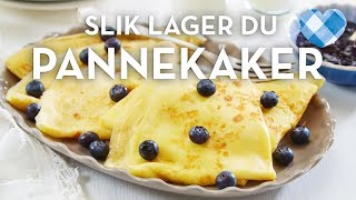 Pannekaker oppskrift  norges mest populære oppskrift  TINE Kjøkken [upl. by Yekcir910]