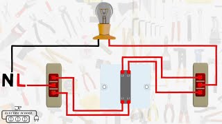 intermediate 3 way switch wiring diagram [upl. by Asilrac]