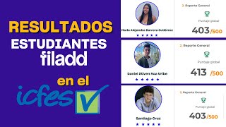 Resultados de la prueba Saber 11° ICFES de estudiantes preparados en Filadd [upl. by Hollah451]