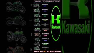 Kawasaki Z Series Exhaust Sound 🔥 Comparison 🤯 Wait 4 H2 💥 shorts z900 zx10r kawasaki ninjah2r [upl. by Carmina]