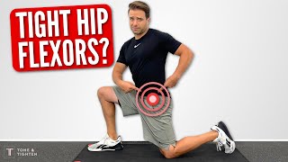 How To Stretch Tight Hip Flexors IMMEDIATE RELIEF [upl. by Nylorak]