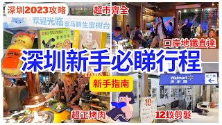 【深圳一日遊】深圳超簡單行程 💁🏻‍♀️ 新手必備｜深圳美食｜深圳超市｜沃爾瑪｜森順碳燒烤｜福田｜蓮塘口岸｜深圳攻略 2023 [upl. by Rebor]