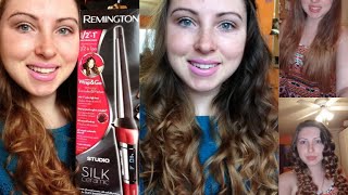 Review  Remington T Studio Silk Ceramic Curling Wand [upl. by Hey26]