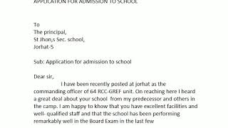 application for admission to school [upl. by Puto]