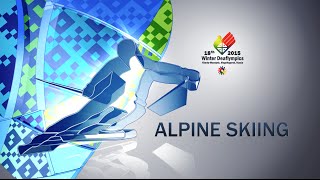 DEAFLYMPICS 2015 Highlights of ALPINE SKIING [upl. by Anavlis]