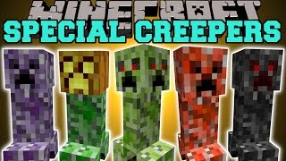 Minecraft SPECIAL CREEPERS 4 FACED CREEPER JUMPING CREEPER BABY CREEPER amp MORE Mod Showcase [upl. by Isabeau906]