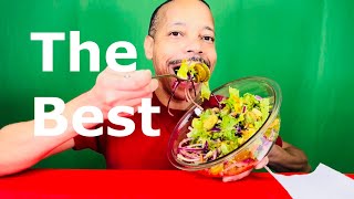 Enjoying A Loaded Garden Salad and Running My Mouth mukbang fyp eating healthy good life [upl. by Lewap]