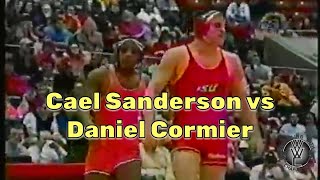 Cael Sanderson vs Daniel Cormier college wrestling [upl. by Arihk]