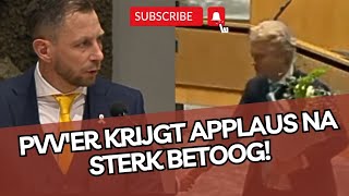 Nieuwe PVVer krijgt APPLAUS na GEWELDIG betoog [upl. by Nohsal]