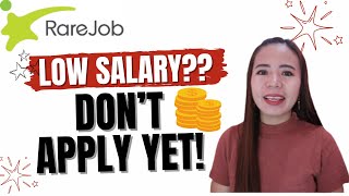 Honest Review About the SALARY in RAREJOB  Low Salary [upl. by Branca]