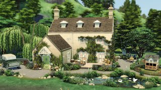 COSY BRITISH COTTAGE Sims 4 Cottage Living  No CC Sims 4 Speed Build [upl. by Anglim943]