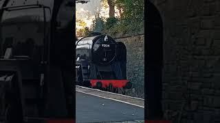 92134 9F around the bend  East Lancashire Railway  111024 railway heritagerailway train [upl. by Ahtikal995]