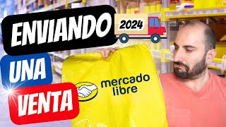 ¿Cómo enviar una venta a una agencia de MercadoLibre FACIL Y RAPIDO PASO A PASO 2024 [upl. by Arabrab]