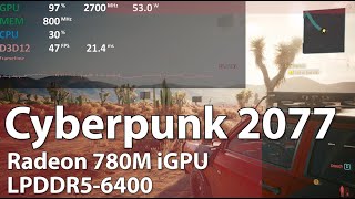 CYBERPUNK 2077 211 on Radeon 780M Ryzen 7 8700G Ryzen 7 8840HS Ryzen 7 7840HS ect Gameplay Test [upl. by Adav]