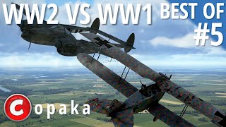 Il2 Sturmovik WW2 planes VS WW1 Planes  Satisfying crashes  Dogfights  Compilation 5 [upl. by Darnall]