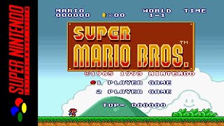 Longplay SNES  Super Mario AllStars  Super Mario Bros HD 60FPS [upl. by Cofsky]