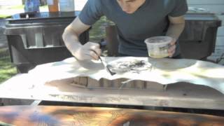 Rice Paper Graphic Under Fiberglass Tutorial [upl. by Leavitt847]