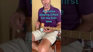 An Italian playing Çifteli for the first time [upl. by Onirefes]