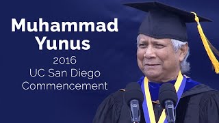 UC San Diego Commencement 2016 Muhammad Yunus [upl. by Shoifet697]