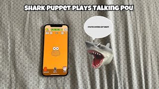 SB Movie Shark Puppet plays Talking Pou [upl. by Assecnirp815]