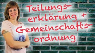 Teilungserklärung und Gemeinschaftsordnung 📄📃 JederkannImmobilien [upl. by Ahsakal149]