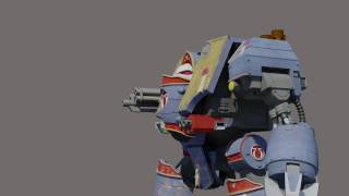 Warhammer 40k Ultramarines Venerable Dreadnought Walk test 2 [upl. by Agon]