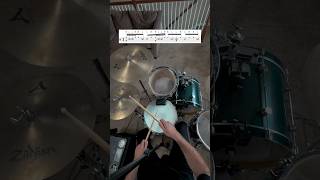 INVERTED PARADIDDLE GROOVE LESSON🥁🔥 drumlessons drummer [upl. by Lj]