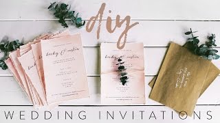 DIY MY WEDDING INVITATIONS WITH ME [upl. by Donatelli]