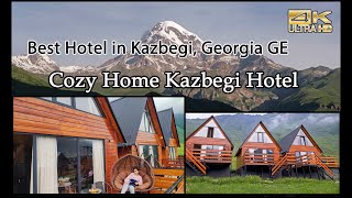 Discover Kazbegis Best Hotel Cozy Home Kazbegi hotelCottages Hotel Gürcistan  Georgia 🇬🇪 4K [upl. by Kacie]