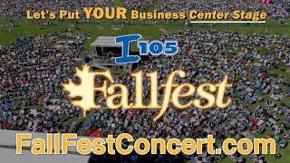 I105 FallFest Country Music Festival Sponsorship Opportunities [upl. by Novah170]