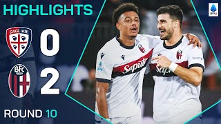 CAGLIARIBOLOGNA 02  HIGHLIGHTS  Orsolini and Odgaard stun Cagliari  Serie A 202425 [upl. by Dinse]