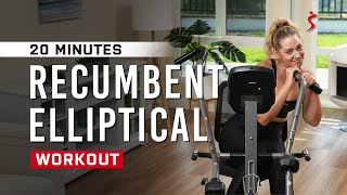 20Minute Recumbent Elliptical LOWIMPACT Workout [upl. by Vallonia]