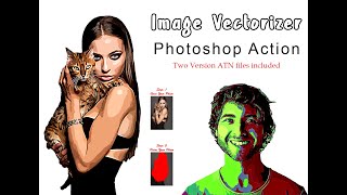 Image Vectorizer Photoshop Action [upl. by Ailahtan]