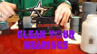 Cleaning Inline and Roller Skate Bearings Powerdyne Bearing Press [upl. by Annahgiel]