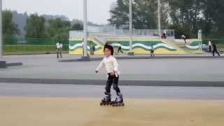 Rollerblading in Pyongyang 평양 North Korea [upl. by Lirrehs]