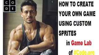 Create Customized sprites in Game lab of CodeorgTutorial1 [upl. by Adnilim]