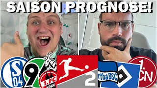 2 LIGA PROGNOSE Mit Hertha HSV Schalke 1 FC Köln Hannover 96 Fortuna Düsseldorf FCN uvm [upl. by Nada794]