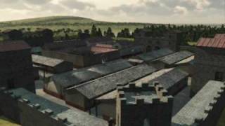 Hadrians Wall  NewCastle Roman Fort 3D Reconstruction [upl. by Espy]