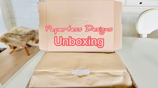 Papertess Designs Unboxing amp Short Comparison w Hobonichi Weeks Mega [upl. by Ailina]