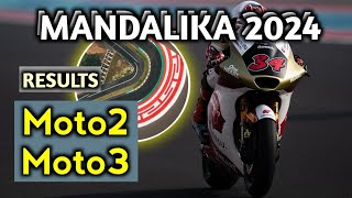 Race Moto2 Moto3 Mandalika Indonesia 2024 Mario  Arbi 🇮🇩 [upl. by Terb]