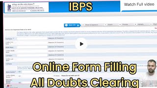 IBPS SO FORM Filling Online  Photo  Education Thumb  Declaration [upl. by Duggan718]