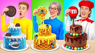 Me vs Grandma Cake Decorating Challenge  Funny Moments by Multi DO Smile [upl. by Droflim27]