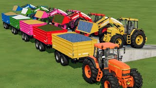 COLORS OF TRACTOR LOADER  TRANSPORT TRUCKS IN FS22  FARMING SIMULATOR 22 [upl. by Xaviera]