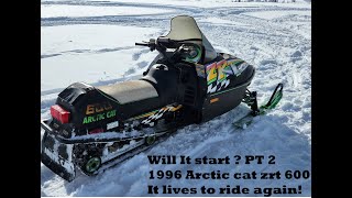 1996 Arctic cat ZRT 600 WILL IT START PT 2 [upl. by Egide]