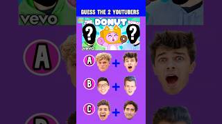 Guess The 2 YouTubers By Their Hidden Faces  MrBeast Brent Rivera LankyBox shorts funny [upl. by Paley392]