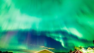 HUGE Aurora Explosion  Unlike anything Ive ever seen  4K Timelapse [upl. by Arammahs]