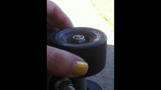 Roller skate wheel with loose nut [upl. by Joey]