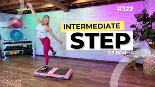 35 Minute Intermediate STEP Aerobics  At Home Cardio 128 BPM  322 [upl. by Pomeroy561]