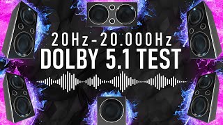 20Hz to 20kHz  51 Dolby Test  Hearing and Deep Bass test 4K [upl. by Husch]