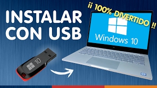 INSTALAR WINDOWS 10 DESDE USB ¿Sin dormirse [upl. by Zzabahs]